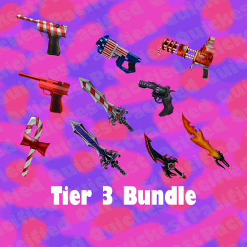 Roblox Murder Mystery 2 MM2 Tier 3 Godly Bundle Knife and Guns - Picture 1 of 1