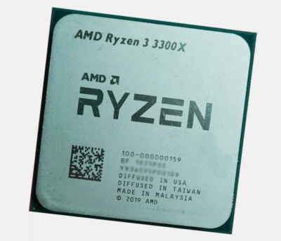 AMD Ryzen 3 3300X AM4 CPU Processor R3 3300X Quad Core 8T 3.8GHz 65W Desktop