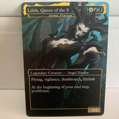 Atraxa, Praetors' Voice - Lilith, Queen of  - Signature Commander - Altered Art
