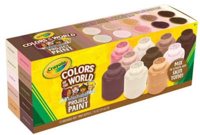 Crayola Colors of The World ~ Washable Paint ~ 10 Count ~ 2 Oz.  ~ Skin Tones