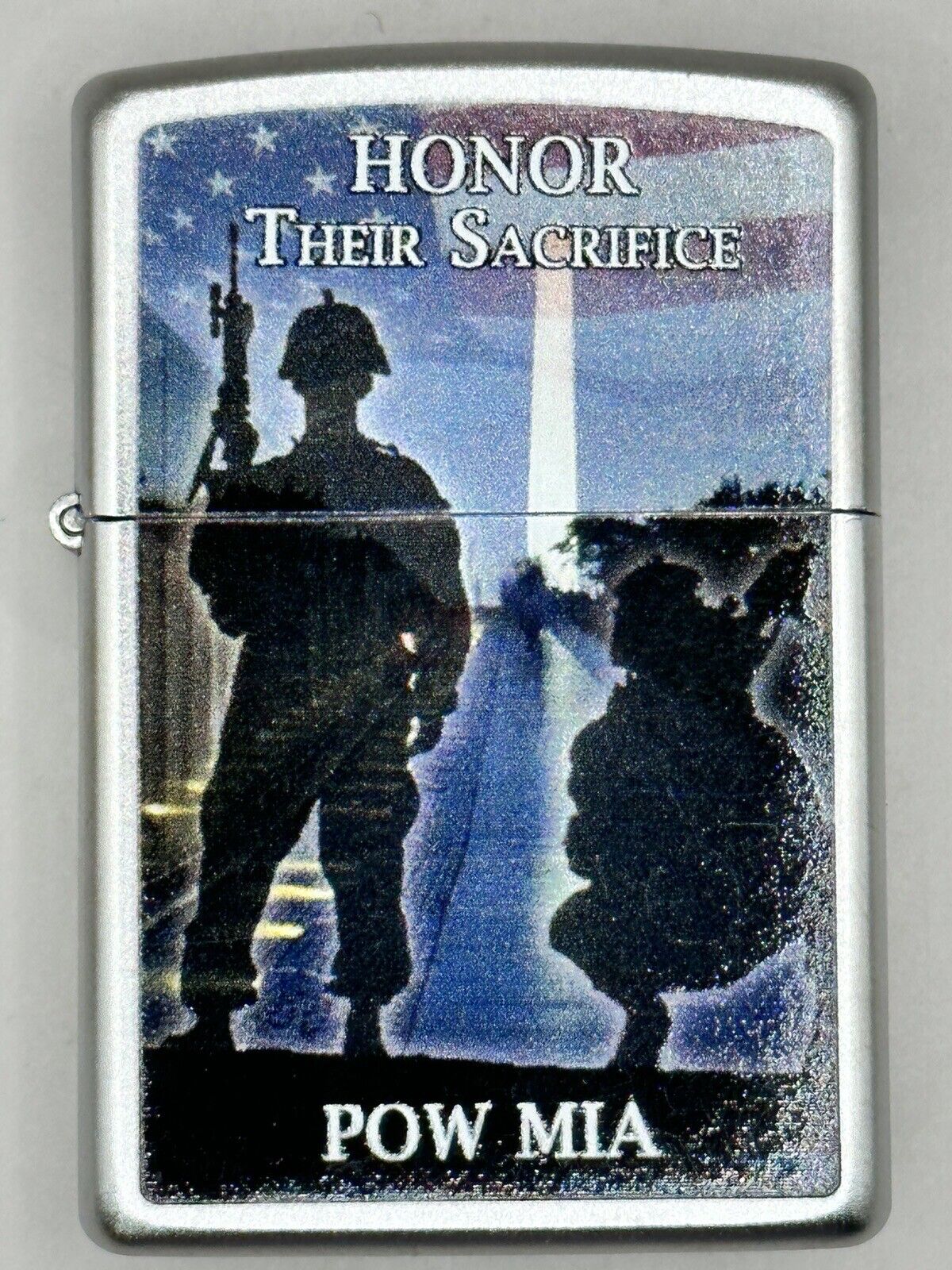 2017 POW MIA Honor Their Sacrifice Chrome Zippo Lighter NEW