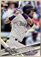 2017 David Dahl Topps Opening Day MLB ROOKIE CARD