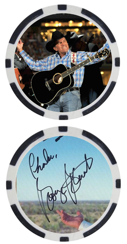 GEORGE STRAIT - LEGGENDA DELLA MUSICA COUNTRY - CHIP POKER - ***FIRMATO/AUTO*** - Foto 1 di 2