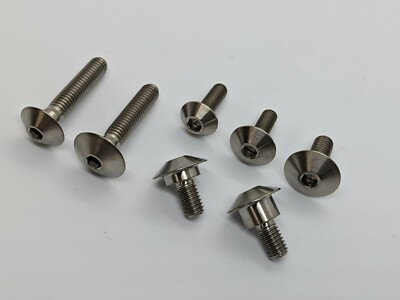 Verkleidungsschrauben Titan Linsenkopfschrauben M5 M6 Race Panel Ti Low Taper Panel Bolts