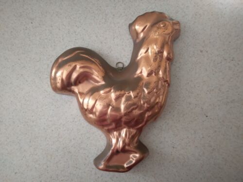 Vintage Tagus Copper Rooster Mold Wall Hanging Kitchen Decor Portugal - Afbeelding 1 van 6