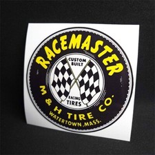 Racemaster Tires Vintage Style Decal Vinyl Sticker Racing Hot Rod Rat Rod Racemaster Tires Vintage Style Decal Vinyl Sticker Racing Hot Rod Rat Rod