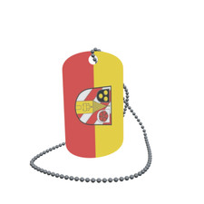 Dog Tag Flag Offenhausen Middle Franconia Dog Tag Aluminium 30 x 50 mm