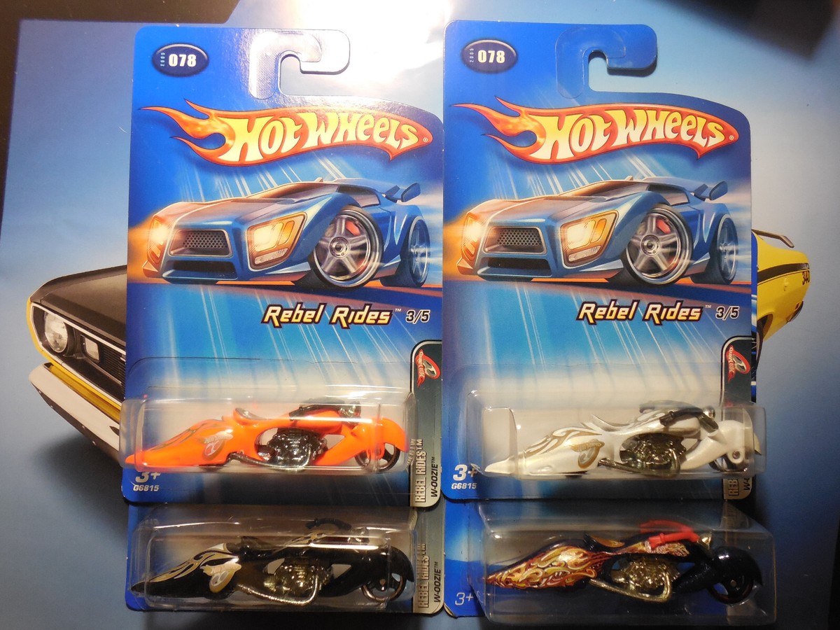 Hot Wheels W-OOZIE LOT 4 MOTORCYCLE Rebel Rides HIGHWAY HORROR