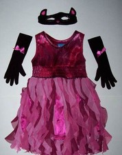 Vtg The Children's Place PINK KITTY COSTUME DRESS ACCESSORIES Mask gloves 5-6