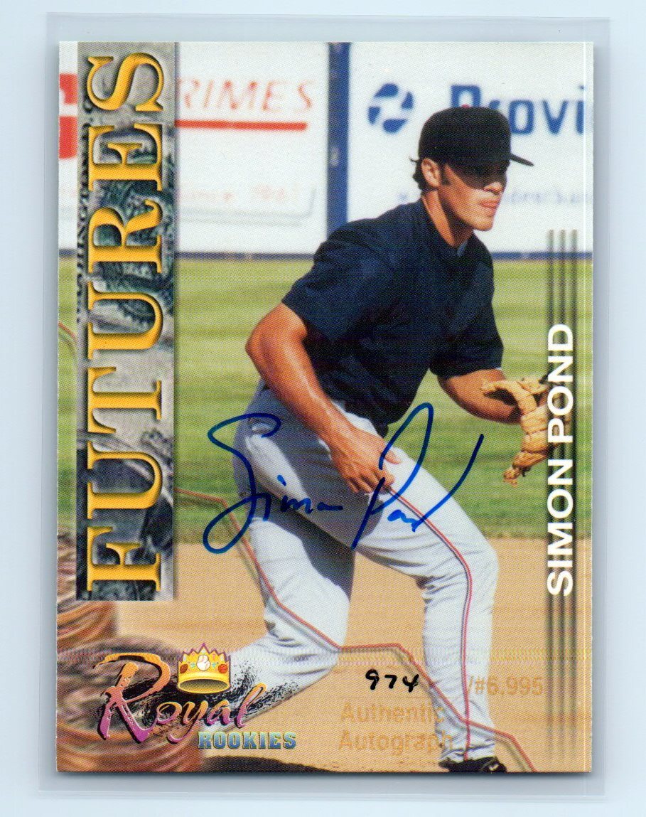 2001 Royal Rookies Futures Auto Auto /6995 Simon Pond #11 Auto