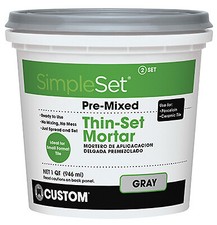 Pre-Mixed Gray Ceramic Tile Thin Set Mortar
