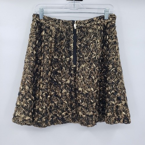 ALICE BY TEMPERLEY Donna Lamé Rosette-appliquéd Tulle Mini Skirt - Picture 6 of 12