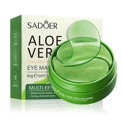 60pcs/box SADOER Snail Collagen Aloe Vera Eye Mask Anti Dark Circles Eyes Bags