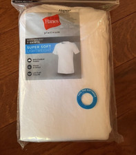 Hanes Boys Tagless T-Shirts - 4 Pack - White XL 18-20 Super Soft Lightweight.