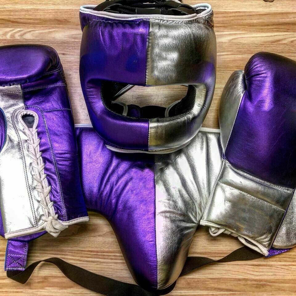 Custom Made Sparring Boxing Gloves Set Any Logo or Name No Winning 