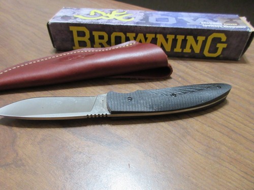 Coltello a lama fissa Browning 744 Independence nuovo con scatola made in USA - Foto 5 di 8