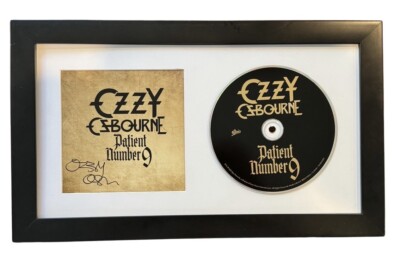 Ozzy Osbourne Signed Autograph Patient Number 9 CD Framed Black