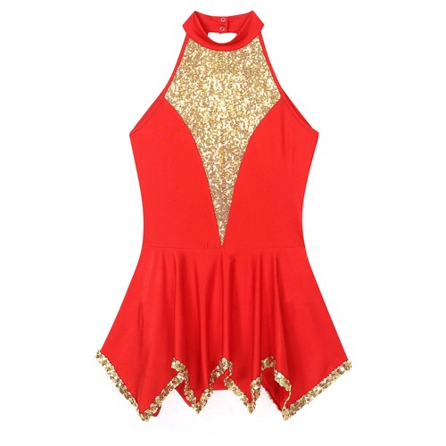 Womens Bodysuit Prom Leotards Jazz Dance Dress Asymmetrical Dancewear Stage - Picture 10 of 59
