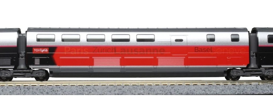 Kato K101762 Spur N SNCF SBB-Lyria TGV Euroduplex 10-teilig Ep.6  NEU+ OVP - Bild 4 von 4