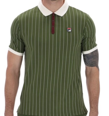 Fila Bjorn Borg BB1 Chive Polo   Tennishemd 100% Baumwolle Grün
