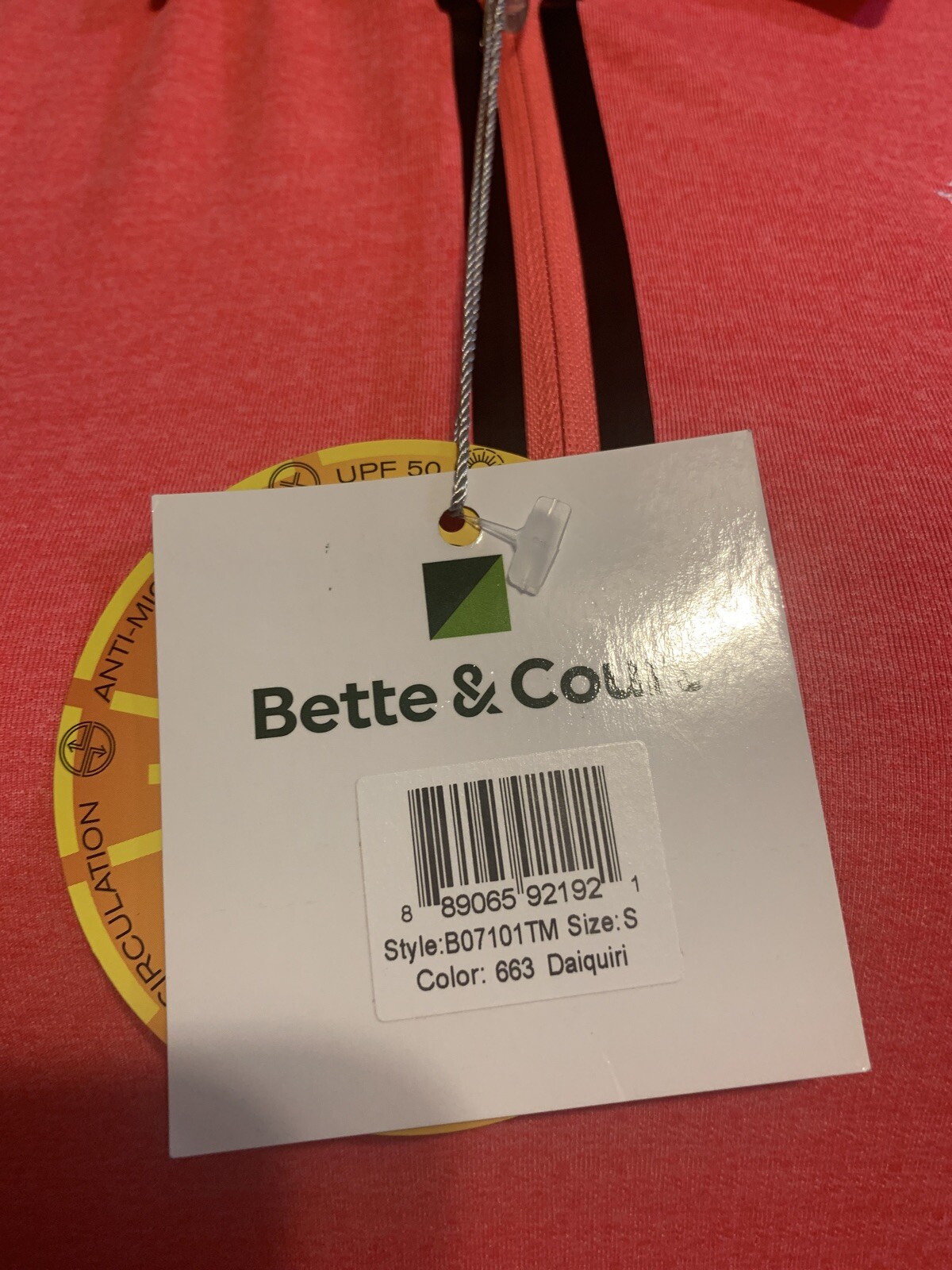 NWT Bette & Court Ladies XS Small Sleeveless Daiquiri 1/4 Zip golf polo