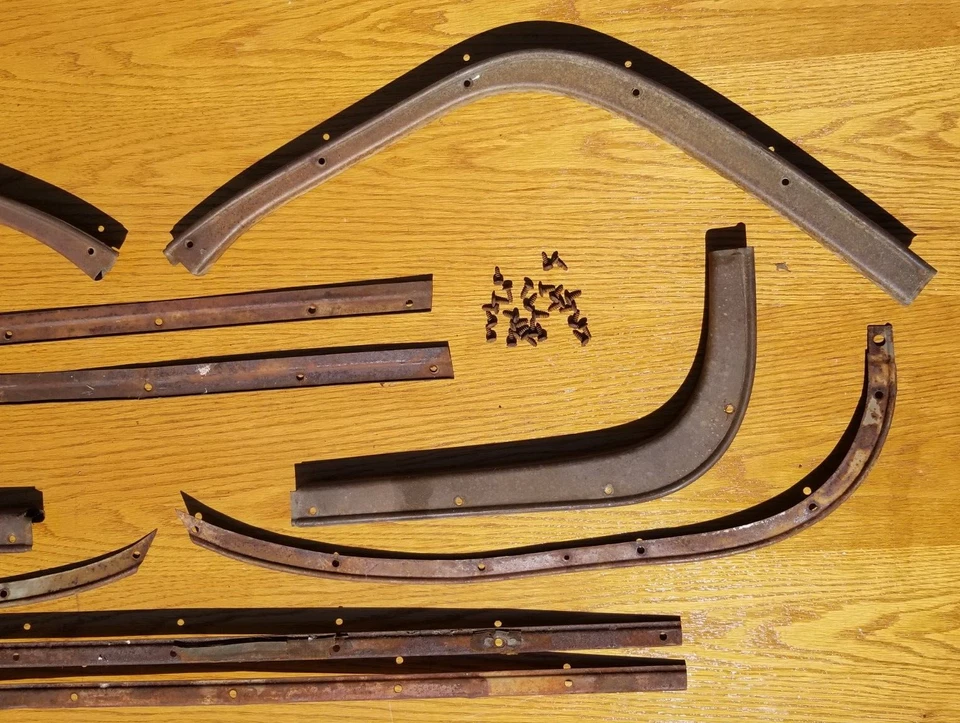 Juego de molduras interiores puerta patada COE camioneta Chevrolet 41 1941 1946 1942 46 GMC Cabover Foto 3 de 4