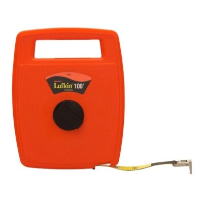 Apex Tool Group Hi-Viz Linear Measuring Tape, 100 ft, 1/10'' Grad, EA (182-706D)