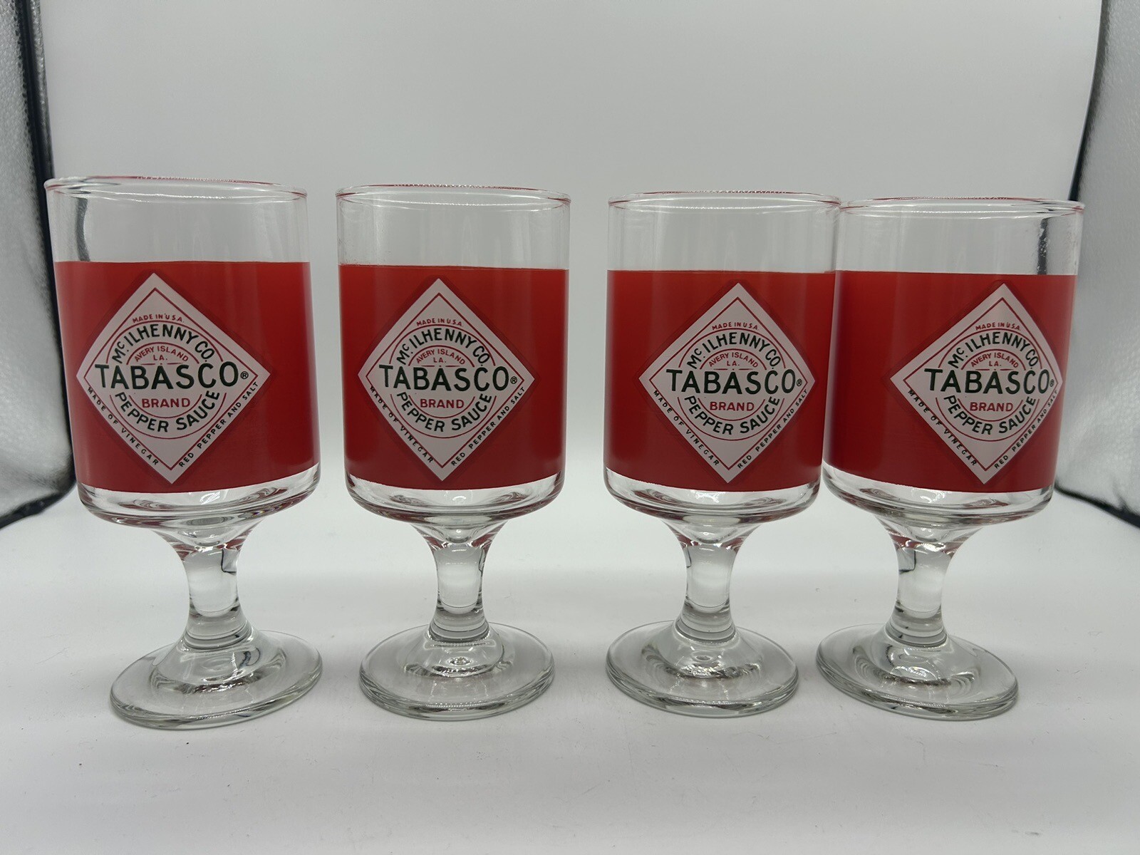Bloody Mary Glass Set / Mcilhenny Tabasco Bloody Mary Glasses Set Of 4