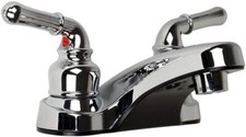 Ultra UF08042C Two-Handle Chrome Non-Metallic Series Lavatory Faucet Bathroom