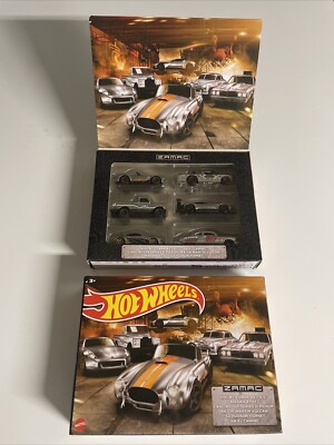Hot Wheels ZAMAC 6 Car Set Shelby Nissan Land Rover Aston Hudson