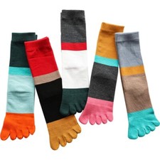5 Pairs Children Kids Soft Five Finger Toe Socks Sports Casual Cosy Comfy Socks