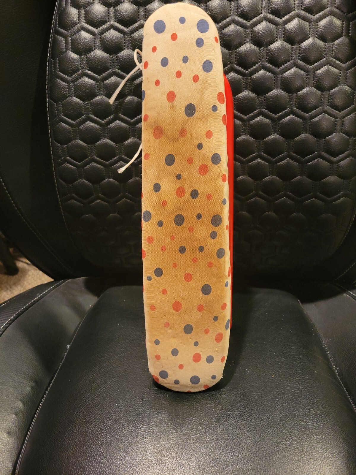 Retro Folding Metal Play Ironing Board for Kids with Polka Dot Design  -image