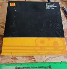 Vintage Kodak Carousel Transvue 80 Slide Tray With Original Box BC