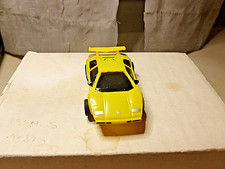 NEW TYCO MATTEL 440X2 NARROW CHASSIC LAMBORGHINI COUNTACH LT/YELLOW 1/64 NEW