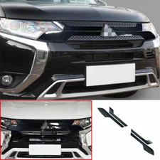 For Outlander 2016-2020 Bright BlackFront Center Mesh Grille Grill Strip Sticker