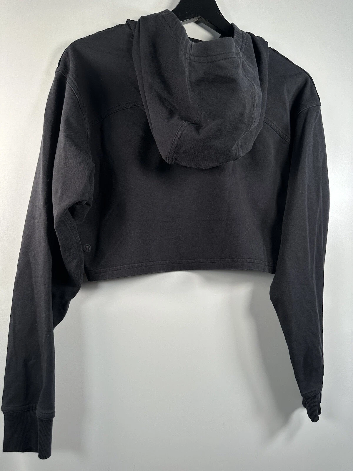 VETEMENTS Felpa con cappuccio nera Lululemon donna tutta la tua taglia 19x15 5 yoga atletico