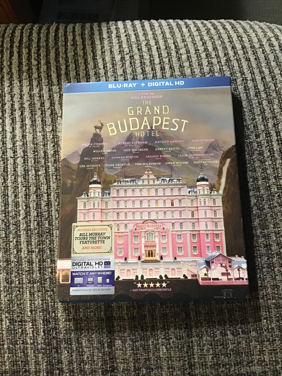 THE GRAND BUDAPEST HOTEL 2014 BLU-RAY RALPH FIENNES BILL MURRAY
