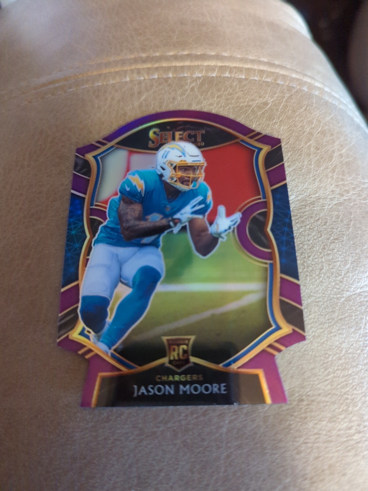 2020 Select Die Cut Concourse Purple Prizm #78 Jason Moore Rookie Los Angeles
