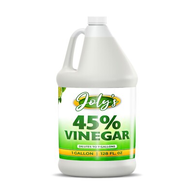 Joly's 45% Vinegar, 1 Gallon (128 fl oz), Concentrated Cleaning Solution-Vinegar