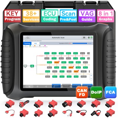 2025 XTOOL IP900S Online Coding Topology Diagnostic Scanner Tool FCA Active Test