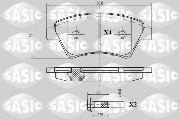 Plaquettes de frein avant haute résistance pour Megane II et Scénic II dCi composite Premium