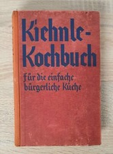 Libro di cucina Kiehnle del 1950, libro antico