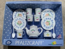 Vintage Pfaltzgraff Chilton Toys Children s Tea Set Dinnerware In Box NOS