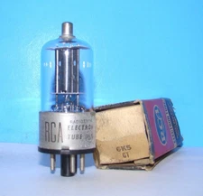 6K5GT NOS RCA amplifier radio audio vintage electron vacuum tube tested 6K5G