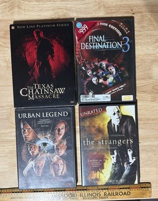Horror DVDs Texas Chainsaw Massacre Strangers Final Dest 3 Urban Legend Lot Of 4