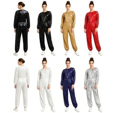 Women Unitard Workout Jumpsuit Cardio Bodysuit Back Zipper Fitness Running Gym