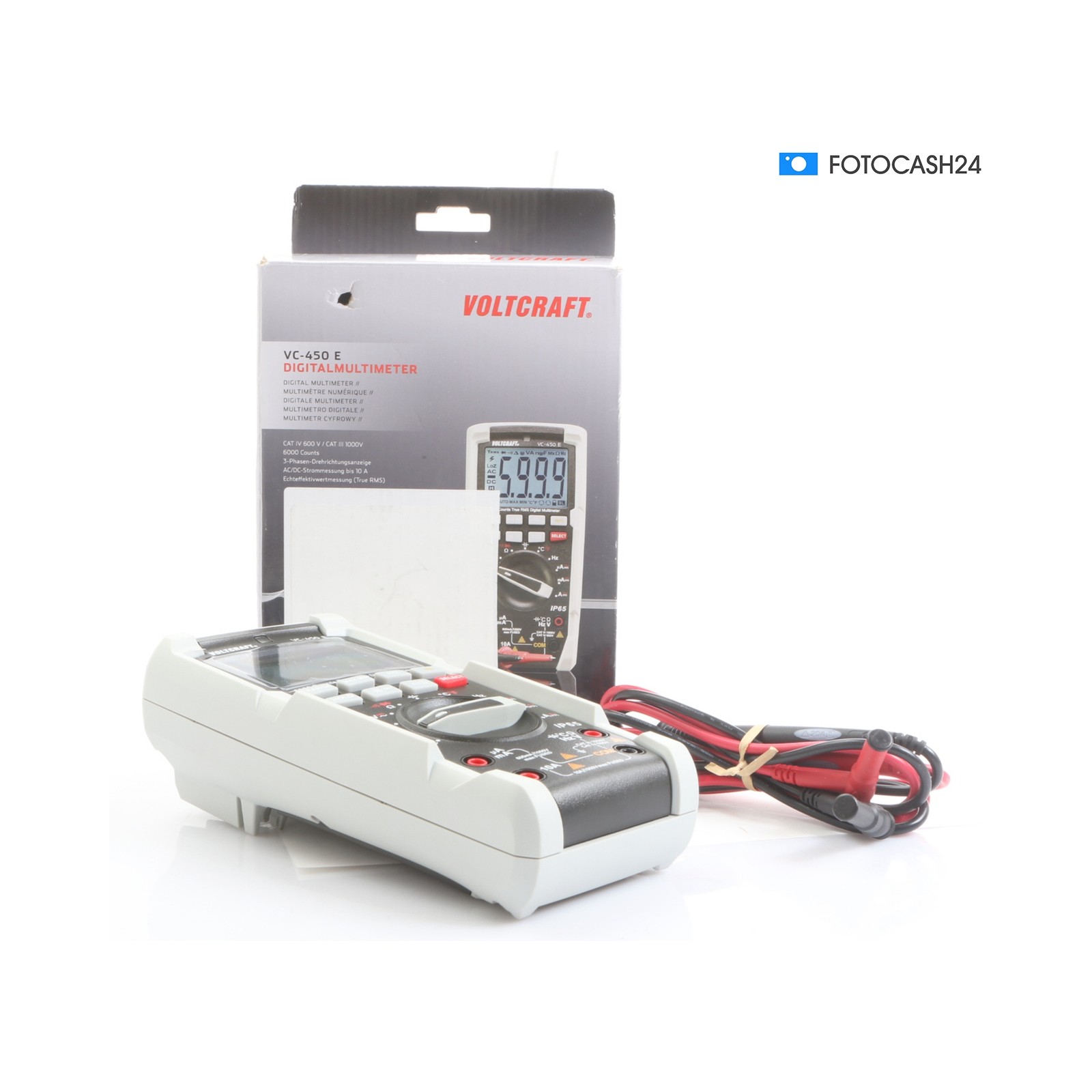 Voltcraft VC-450 E Handheld Digital Multimeter Messgerät CATIII Defect (289712)