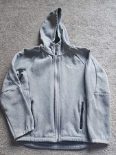 Boys Puma Zip Hoodie Grey 9-10 years