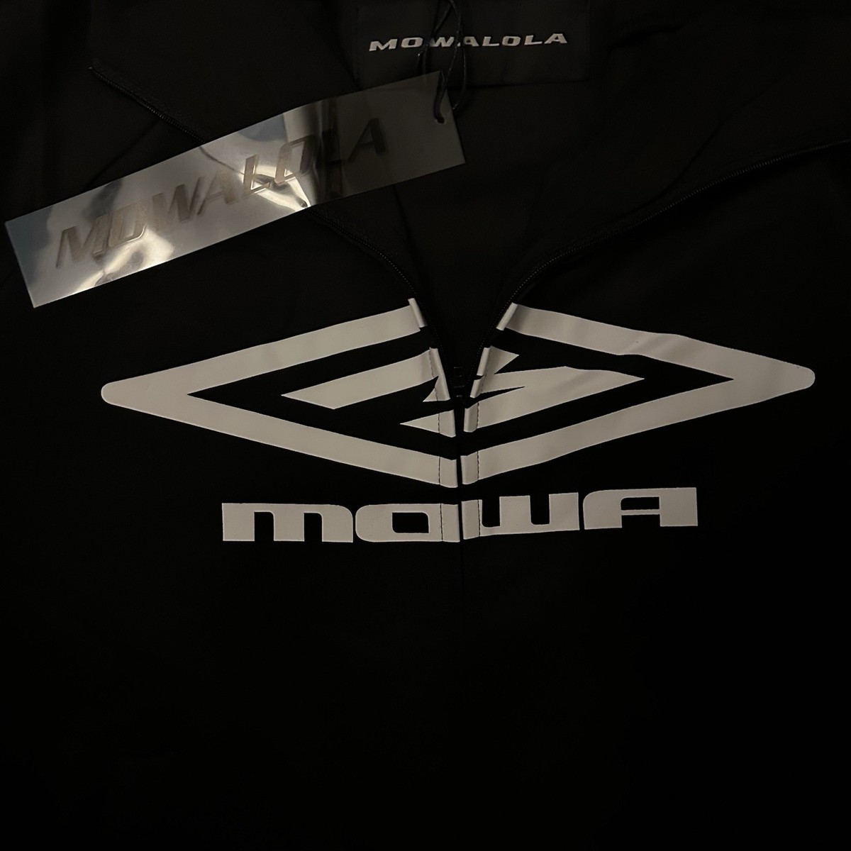 NWT Mowalola Tech Fleece Zip Up Hoodie | Black | | eBay