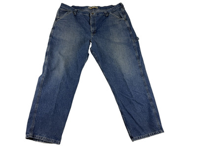 Lee Dungarees Carpenter Jeans Men's 44X30 Relaxed Fit Blue Work Utility Denim
